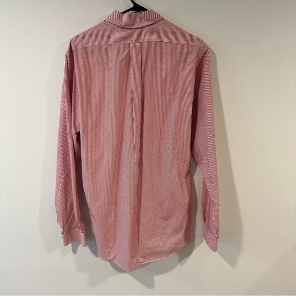 Brooks Brothers Red and White Striped Dress Shirt Regent Original Polo Shirt - Picture 4 of 7